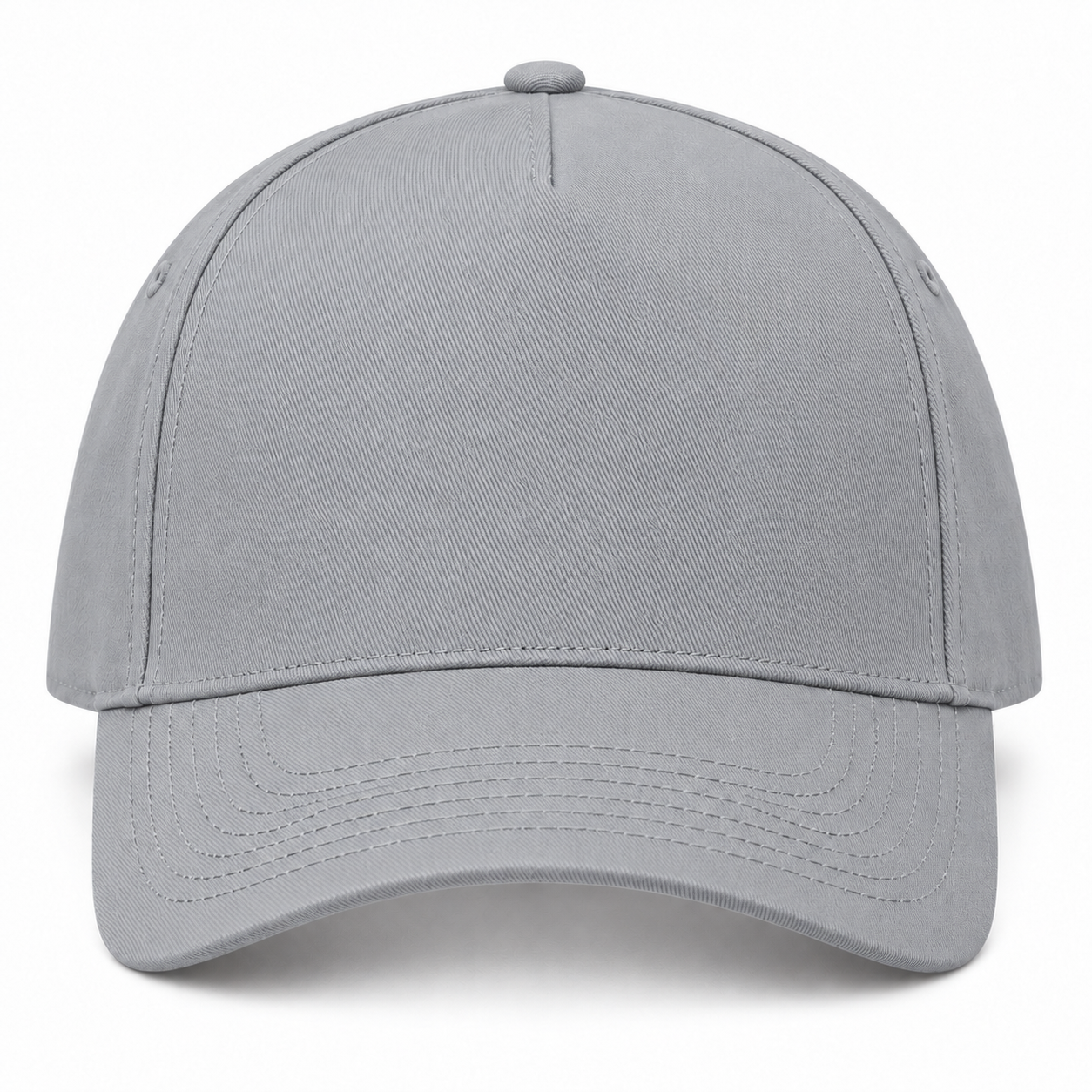 Classic Adjustable Promotional Baseball Cap - Silver Gray
