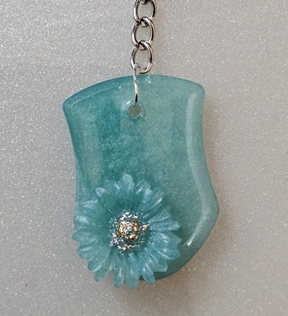 Aqua Dream Resin Keychain